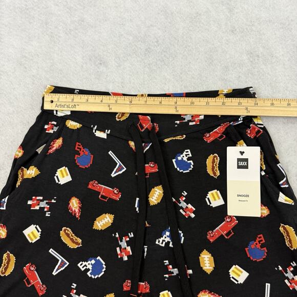 SAXX Snooze Men’s Relaxed Fit Modal Lounge Pants Black Size S Ultra Soft NWT - Picture 5 of 13